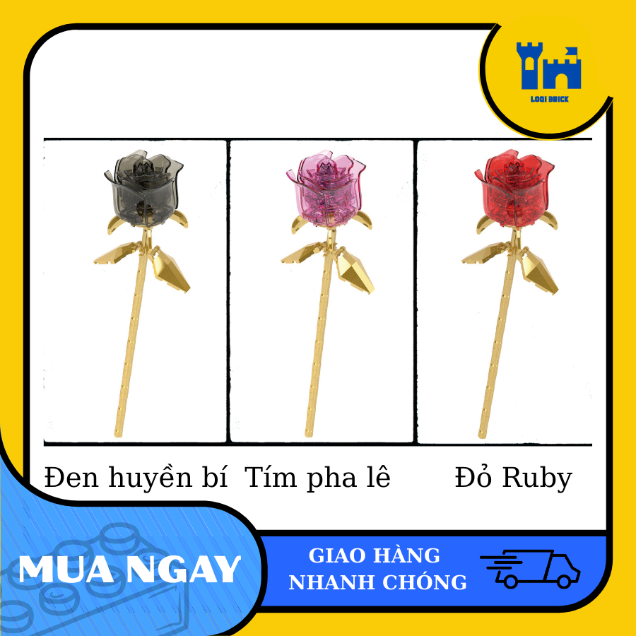 mô hinh lắp ráp hoa hồng