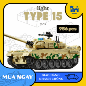 mô hình lắp ráp xe tăng light type 15