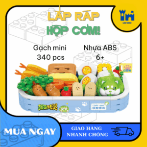 hộp cơm lắp ráp đáng yêu